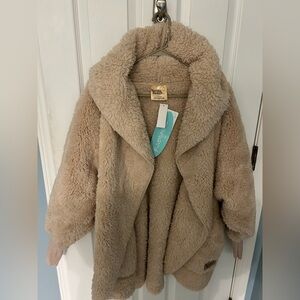 Cozy Tan Sherpa Jacket